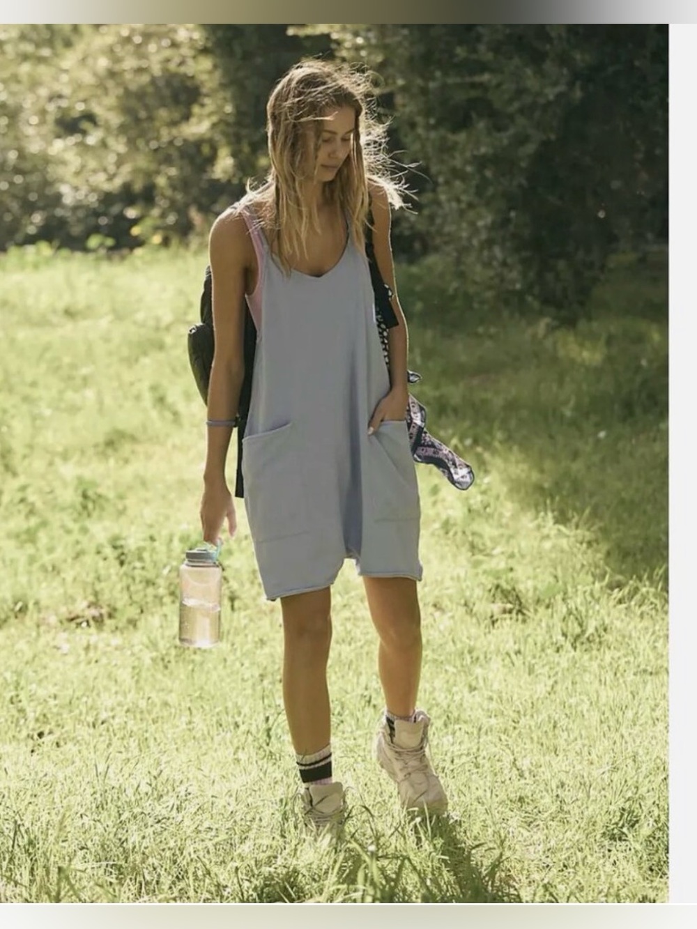 FP movement gray hot shot romper